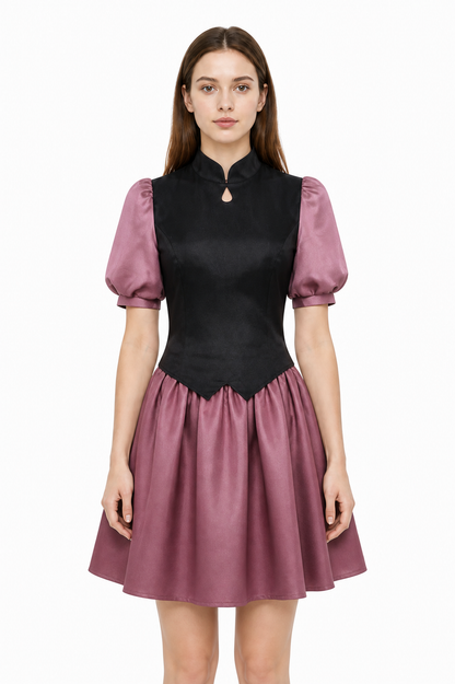 Amity Cosplay Costume with a Black Blouse and Burgundy Skirt Costumes detail 2