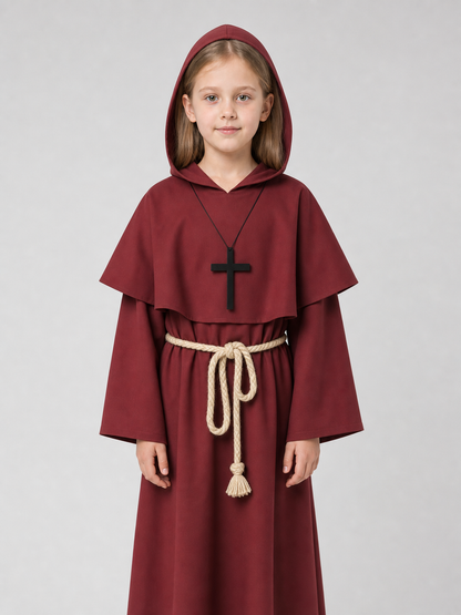 Red Hooded Priest Costume