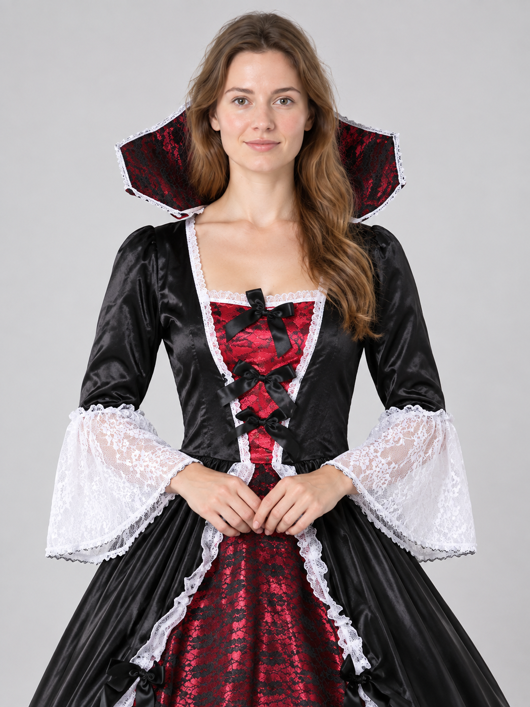 Vampire Costume with Lace and Crinoline