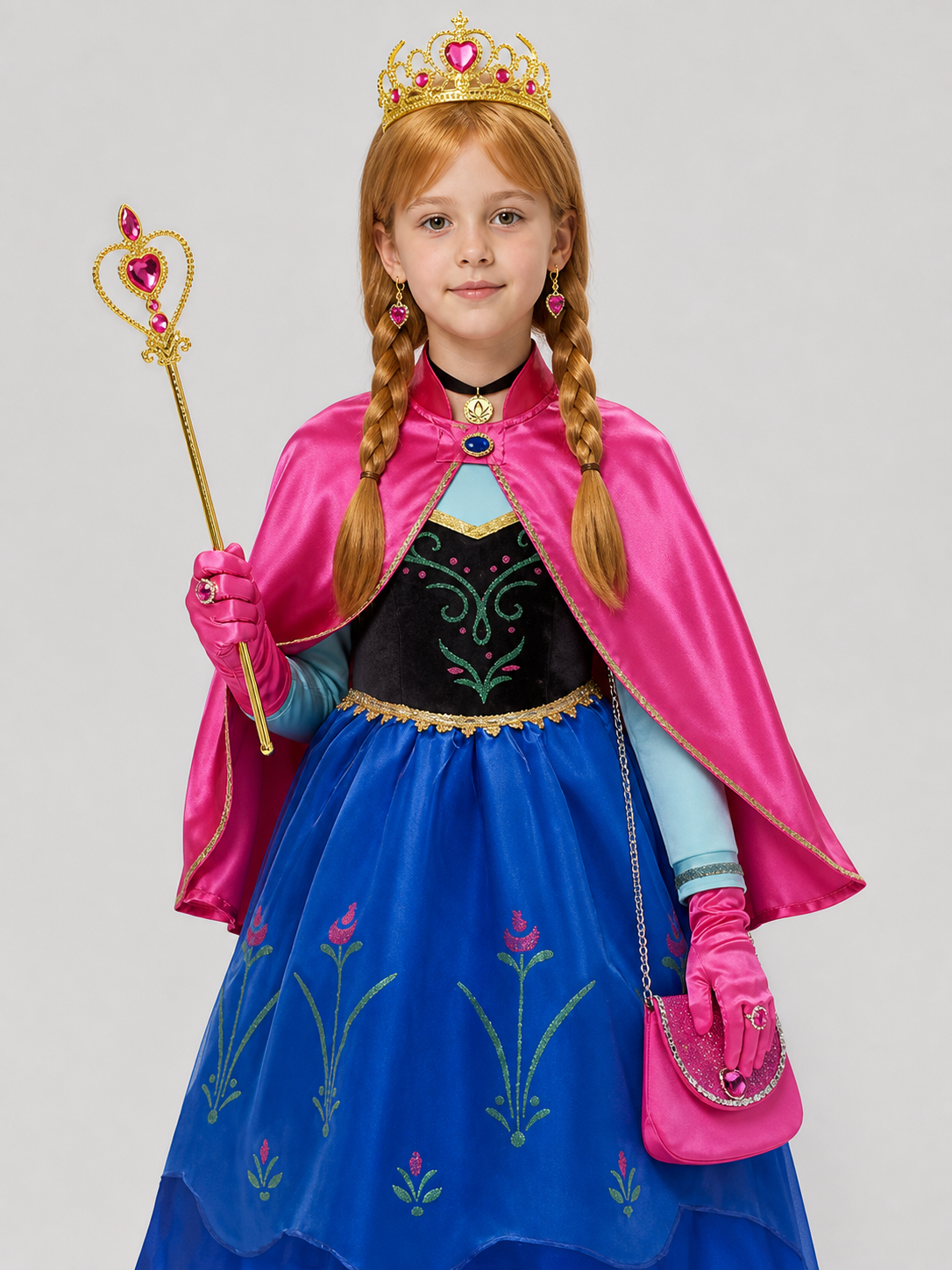 Children's princess costume with cape and accessories Costume Capes detail 3