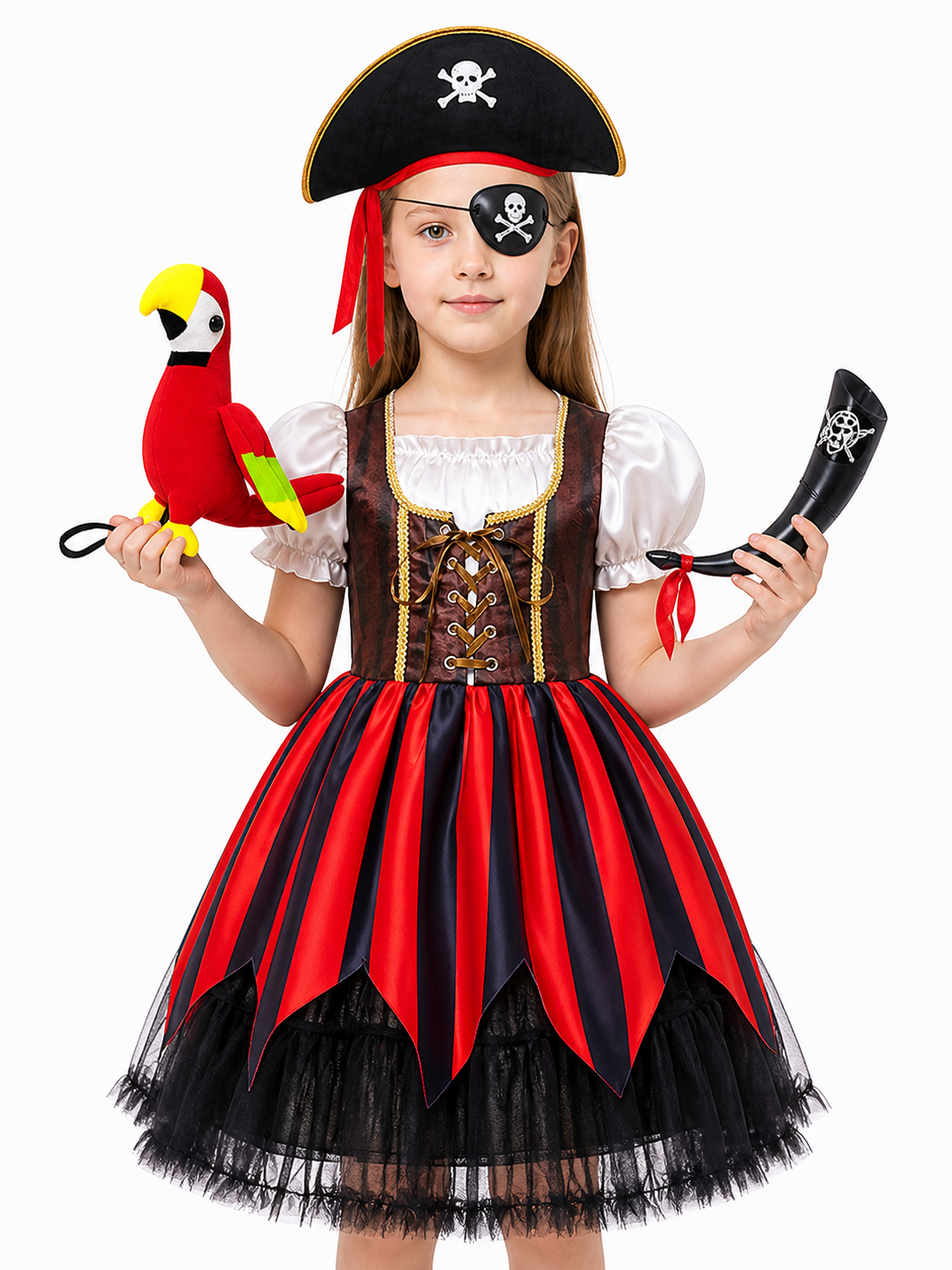 Pirate Costume with Corset and Full Skirt Costumes detail 3
