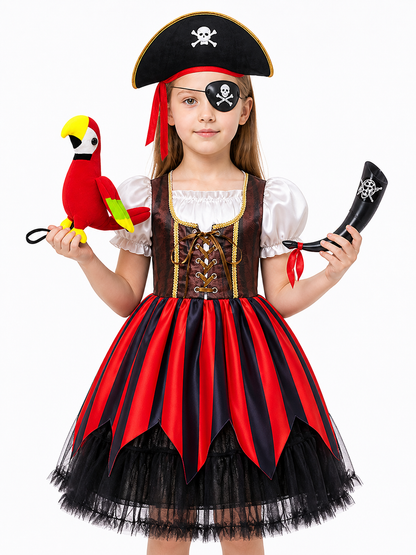Pirate Costume with Corset and Full Skirt Costumes detail 3