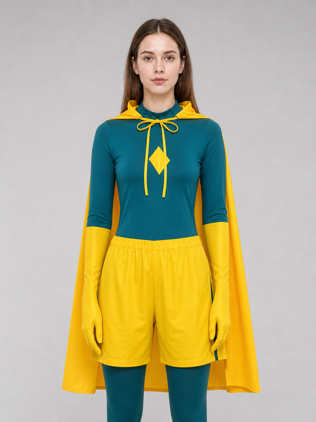 Wanda Vision Cosplay Costume with Hood and Cape