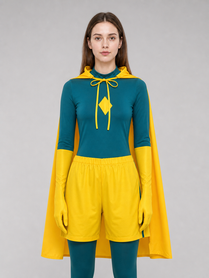 Wanda Vision Cosplay Costume with Hood and Cape