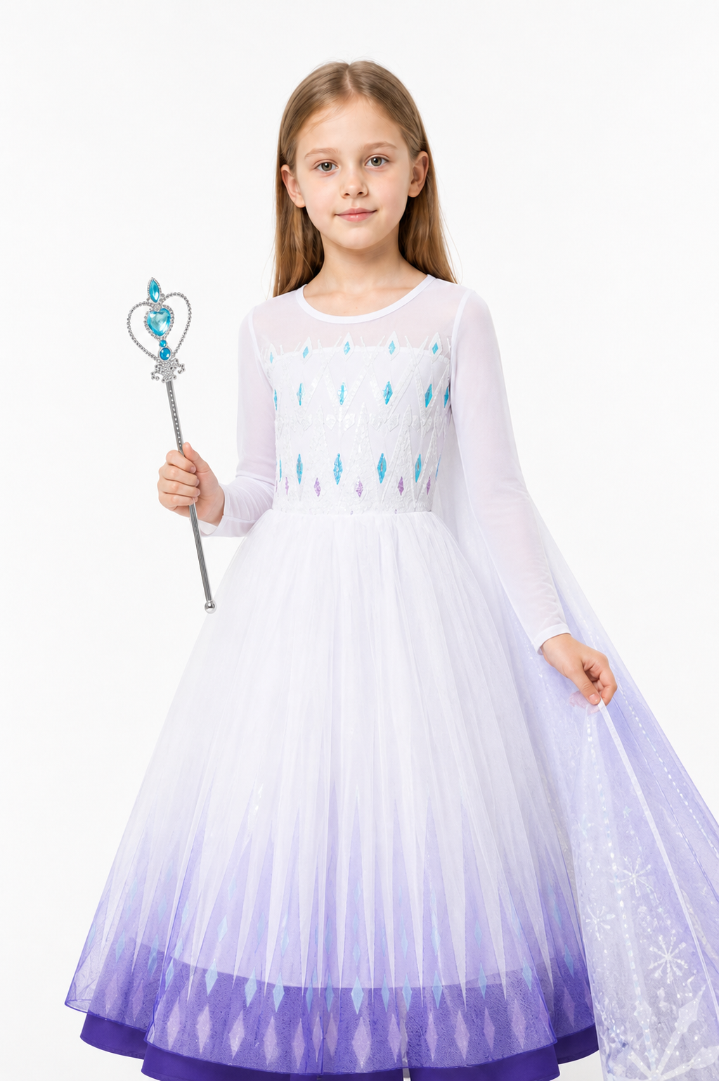 Children's Elsa Costume, Long-Sleeve Dress Costume Dresses detail 3