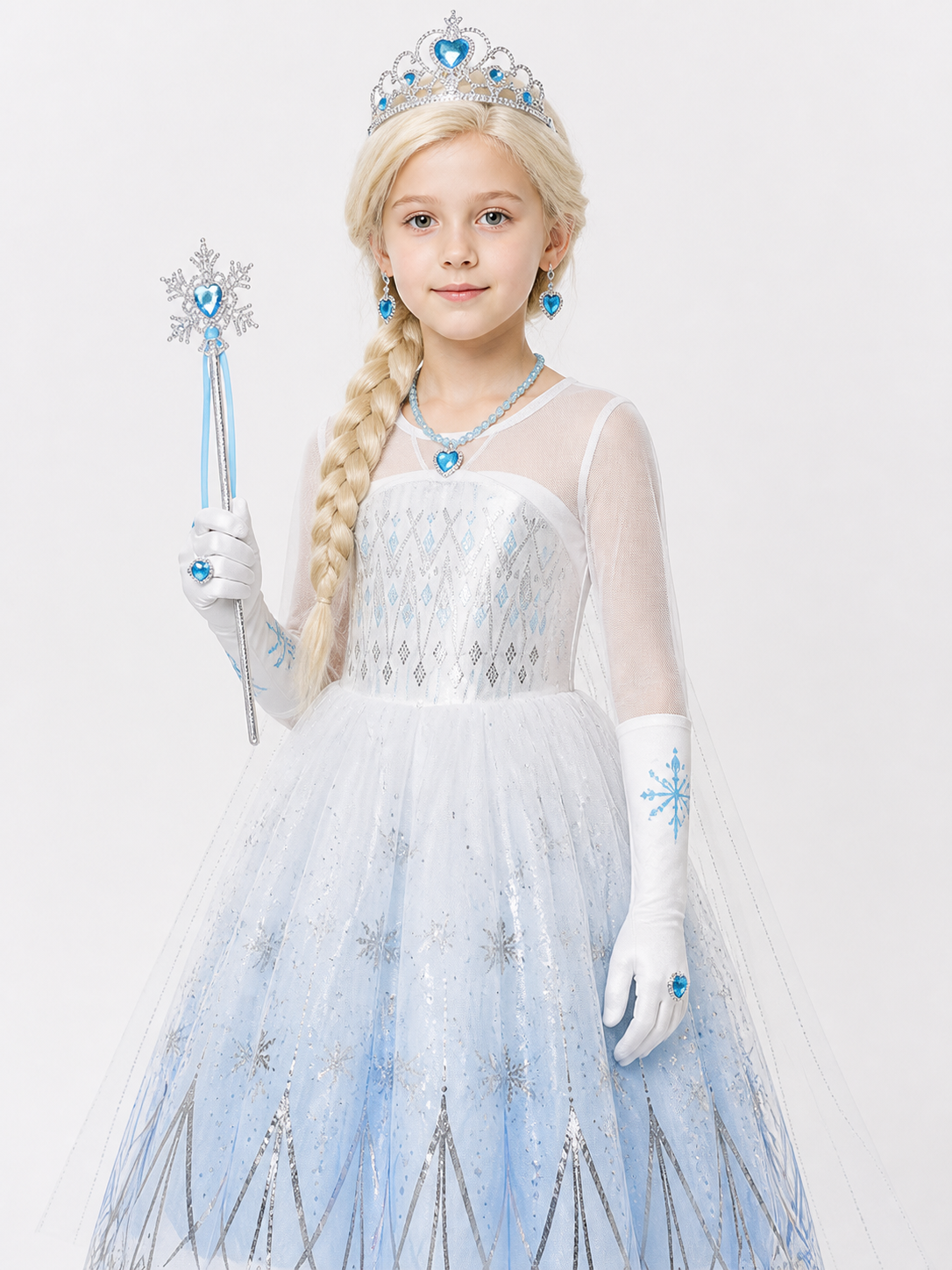 Snow Queen Costume for Halloween and Cosplay Costumes detail 2