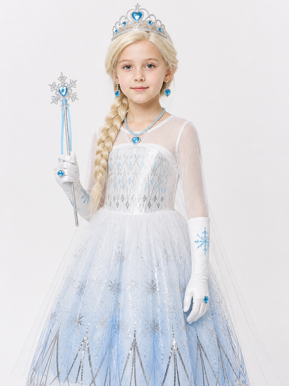Snow Queen Costume for Halloween and Cosplay Costumes detail 2