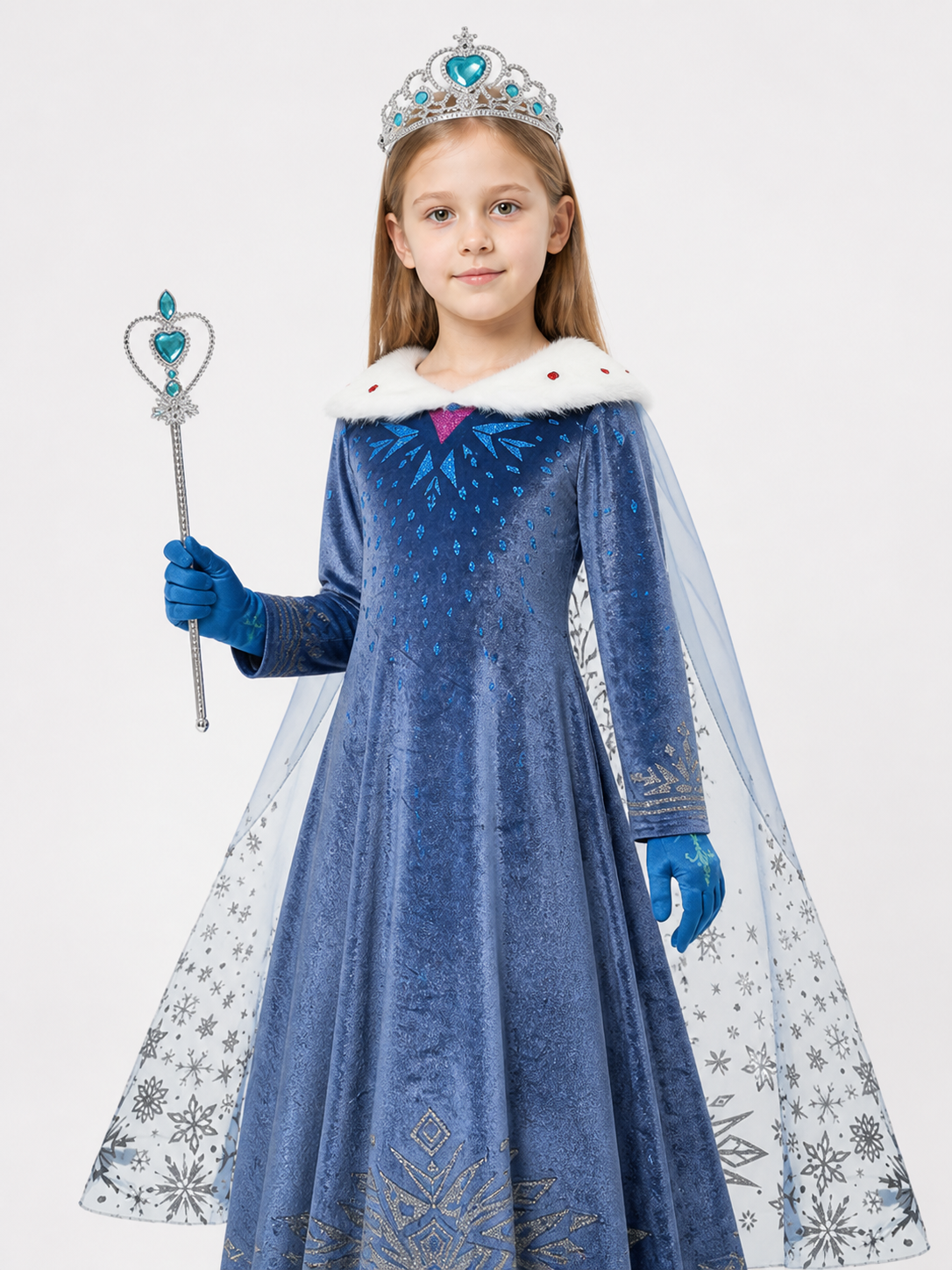 Snow Queen Costume for Halloween and Cosplay Costumes detail 2