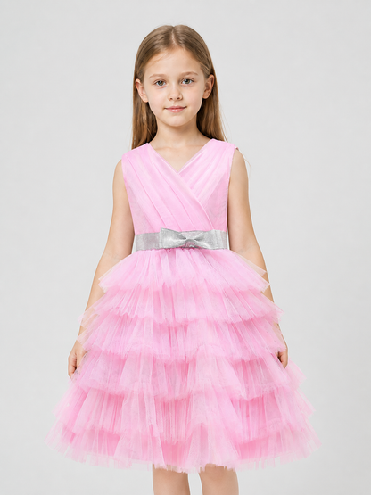 European Tutu Dress with Bow for Performances