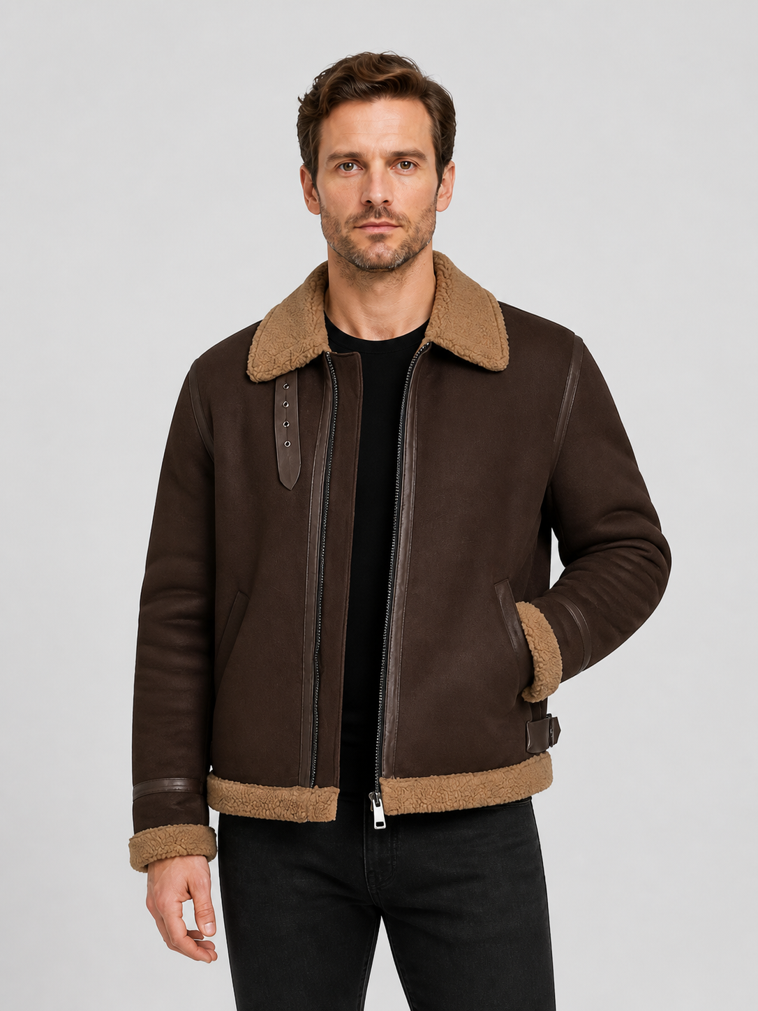 Resident Evil 4 Leon Cosplay Jacket, Short Zip-Up Style Costumes detail 3