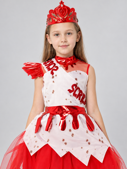 Vampire Costume with Dress and Crown