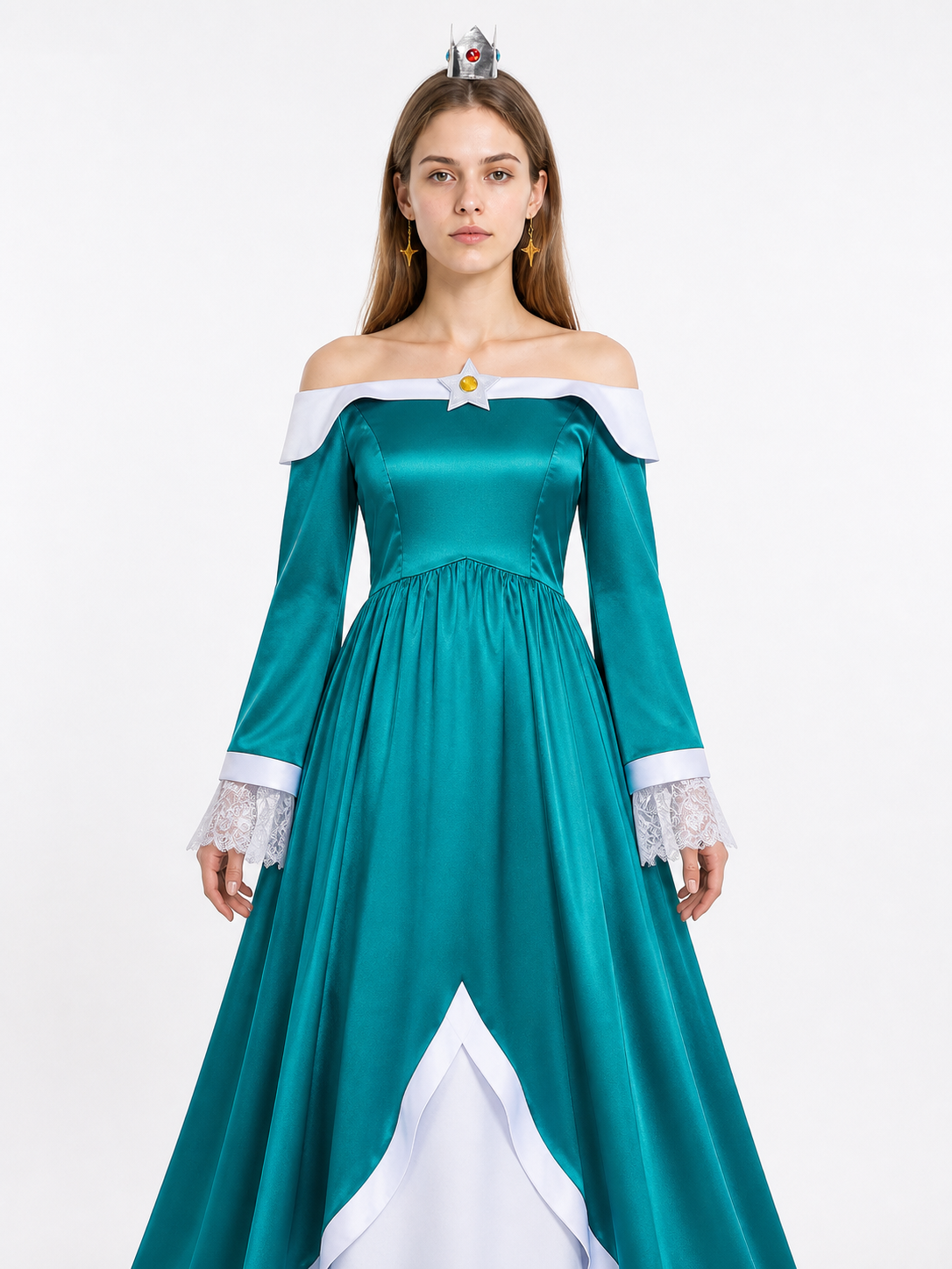 Princess Costume Dress with Crown and Accessories Costume Dresses detail 3