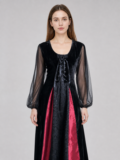 This striking gothic-style costume is designed for expressive looks at