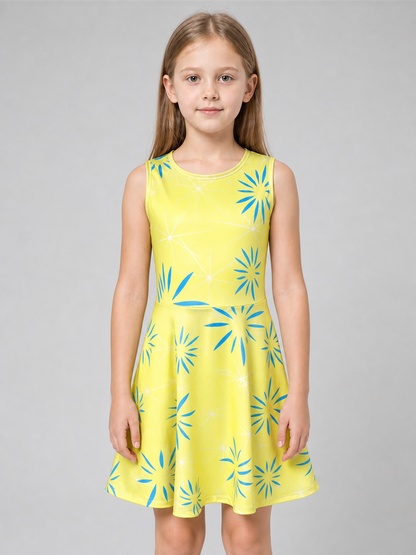 Inside Out 2 Pattern Cosplay Dress
