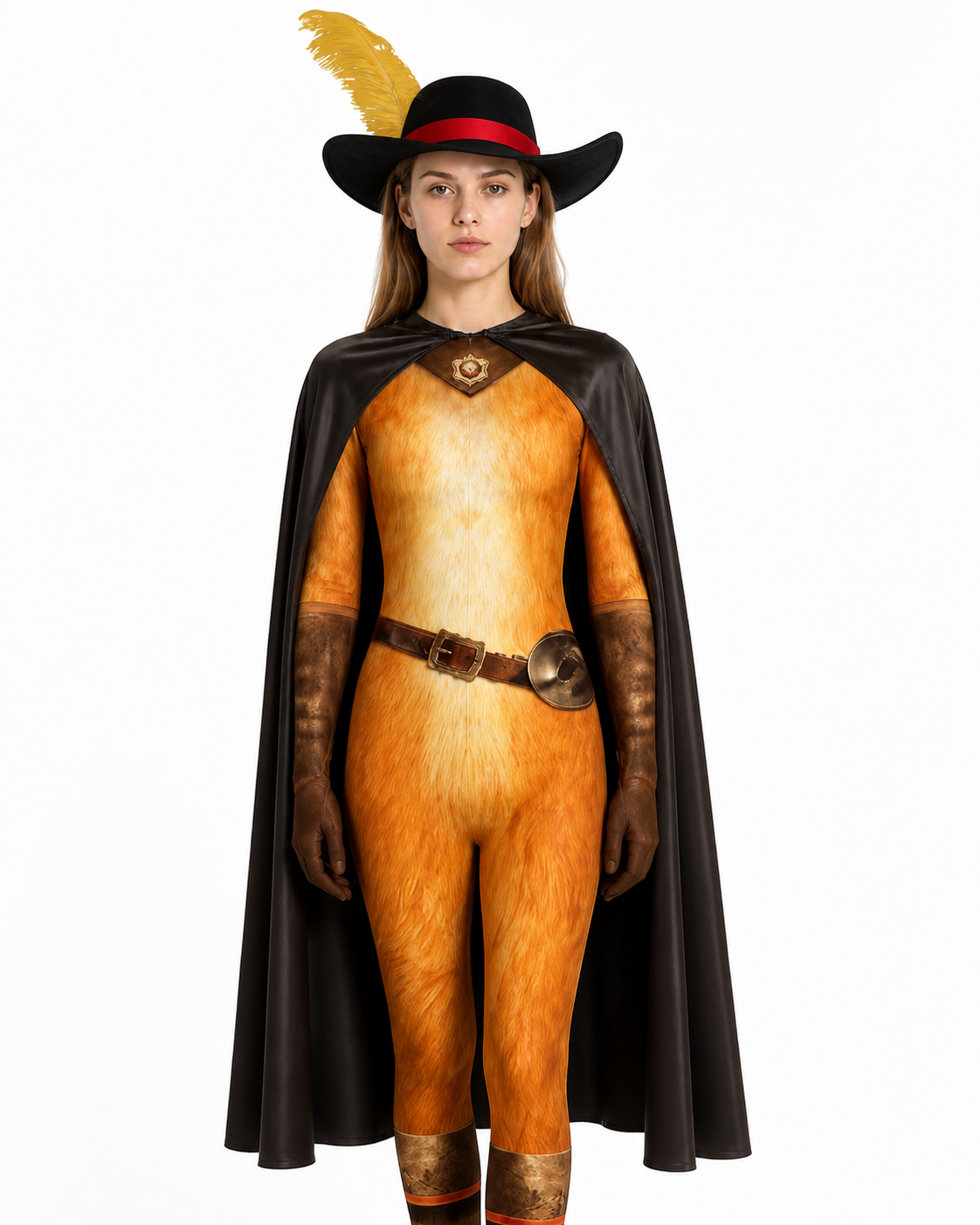 Puss in Boots Carnival Costume with Cape and Hat