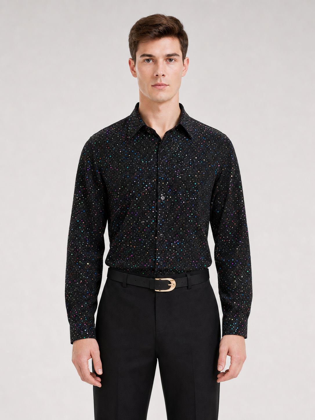 Retro 1970s Disco Costume with Shirt and Pants