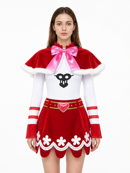 Perona One Piece Cosplay Costume with Cape Costume Capes detail 3