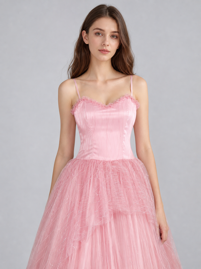 Pink Glinda cosplay dress for Halloween