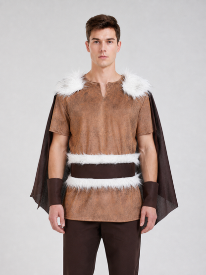 Medieval Costume with Cloak, Belt, and Boots