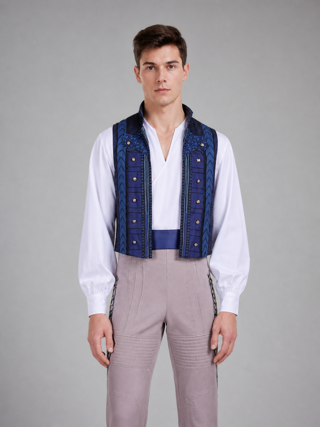 Fiyero "Wicked" Cosplay Costume: Vest, Shirt, Pants