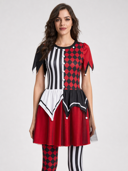 Harlequin Jester Costume for Halloween and the Stage