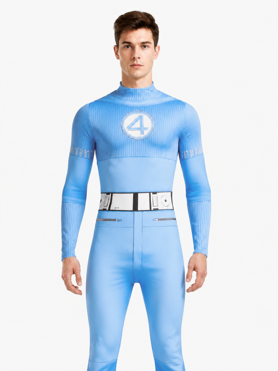 Jumpsuit with 4 Emblem, High Collar product detail 3