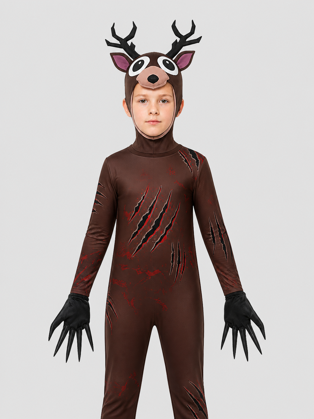 Carnival Costume “Monster Deer” with Antlers and Gloves product detail 3