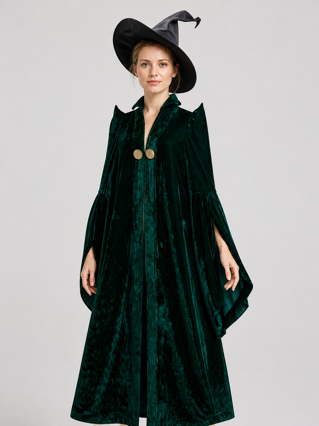 Minerva McGonagall Costume Robe and Hat for Halloween Costume Headwear detail 2