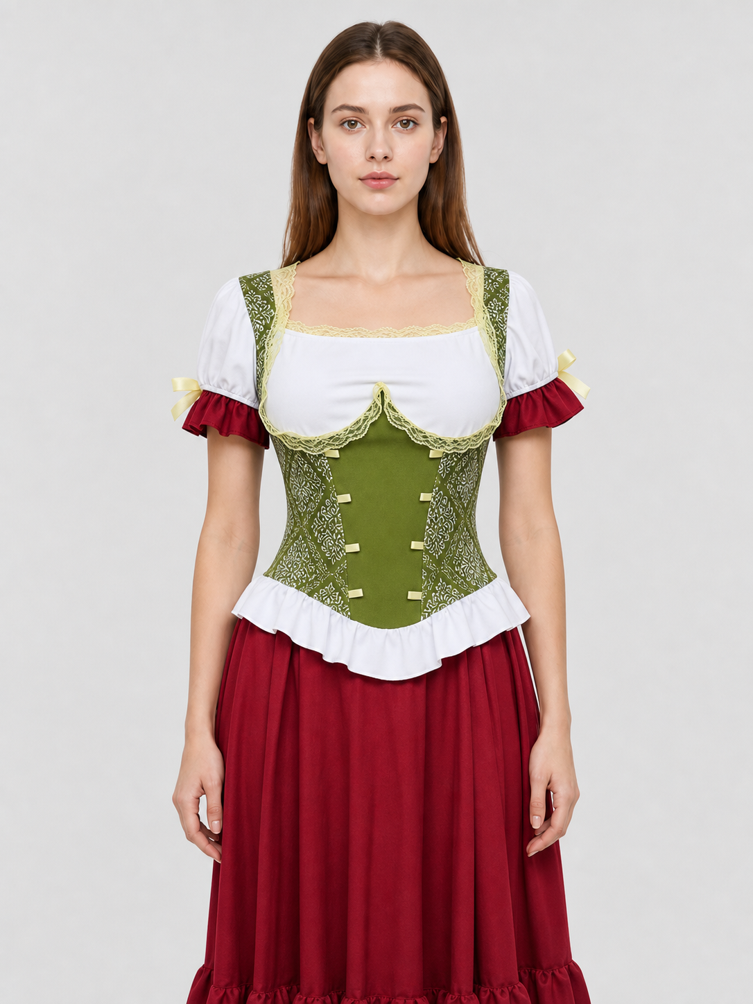 Costume with a Corsage, Blouse, and Long Skirt