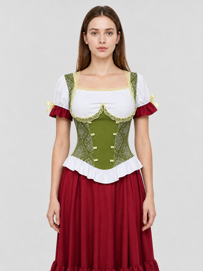 Costume with a Corsage, Blouse, and Long Skirt