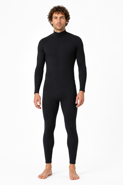 Fitted Jumpsuit with High Collar, Black product detail 3