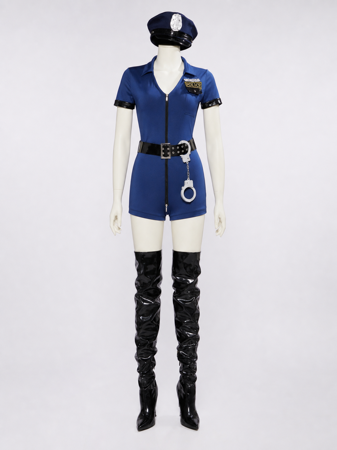 Carnival Police Costume with Shorts and Cap
