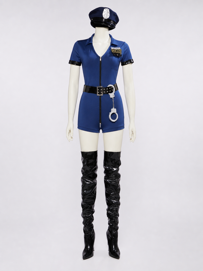 Carnival Police Costume with Shorts and Cap