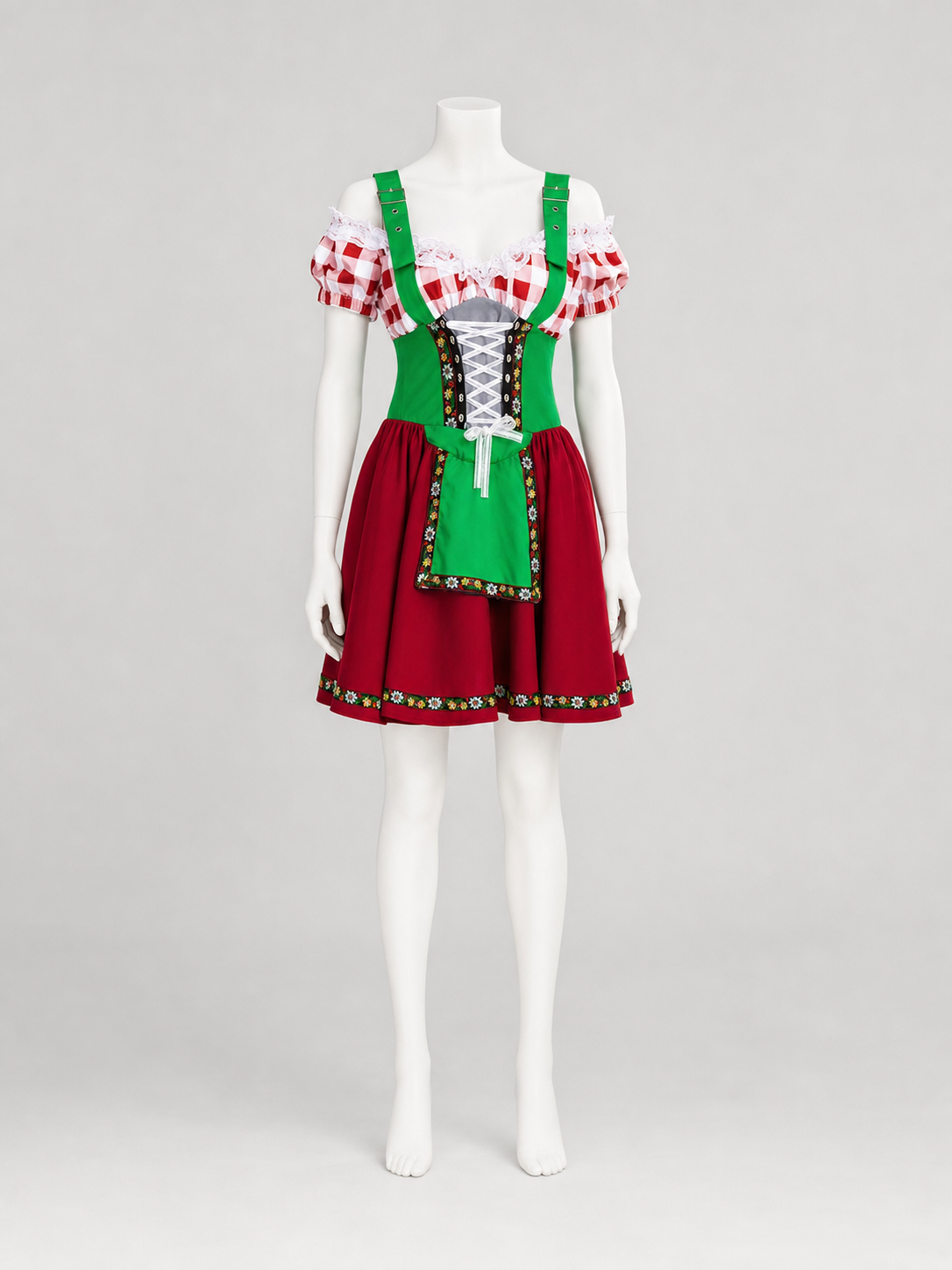 Alpine-Style National Costume with Corset