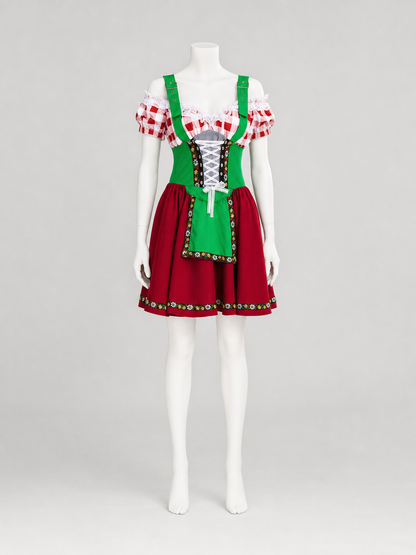 Alpine-Style National Costume with Corset