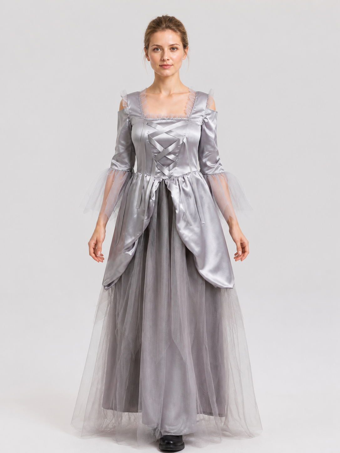 Halloween Cosplay Dress, Gothic, Gray Costume Dresses detail 3