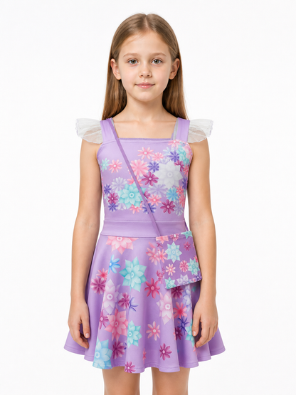 Floral Print Halloween Dress Costume Dresses detail 3