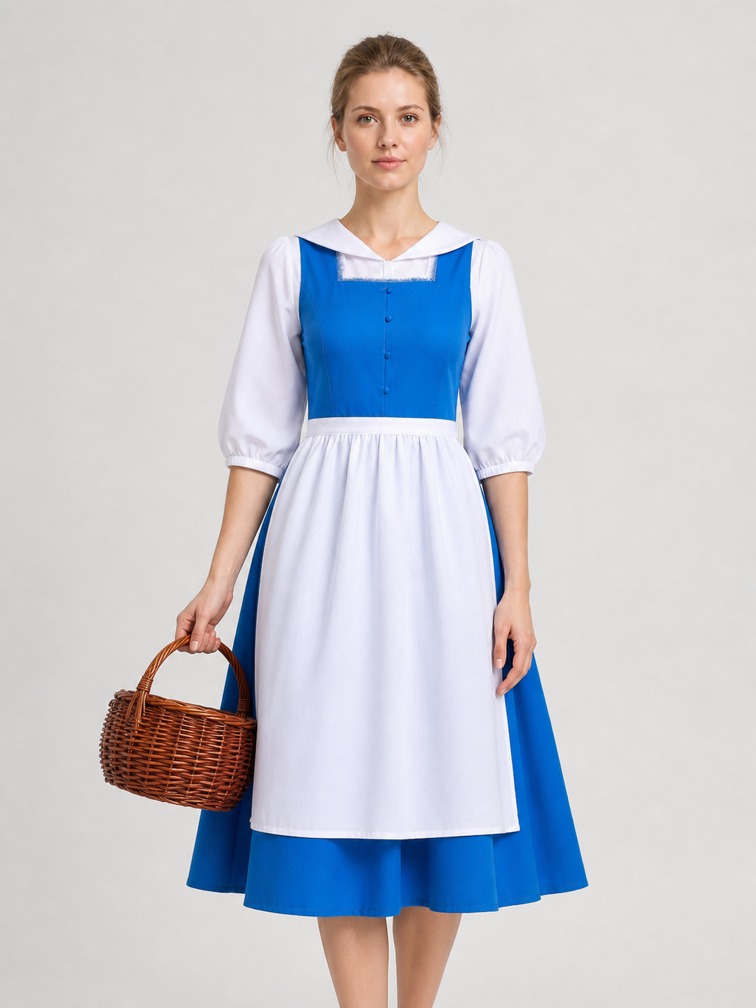 Alice cosplay dress, blue and white, with apron Costume Dresses detail 3