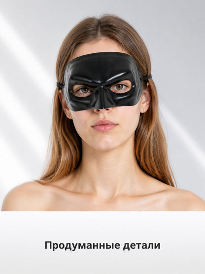 Black Carnival Mask for Halloween and Cosplay Costume Masks detail 2
