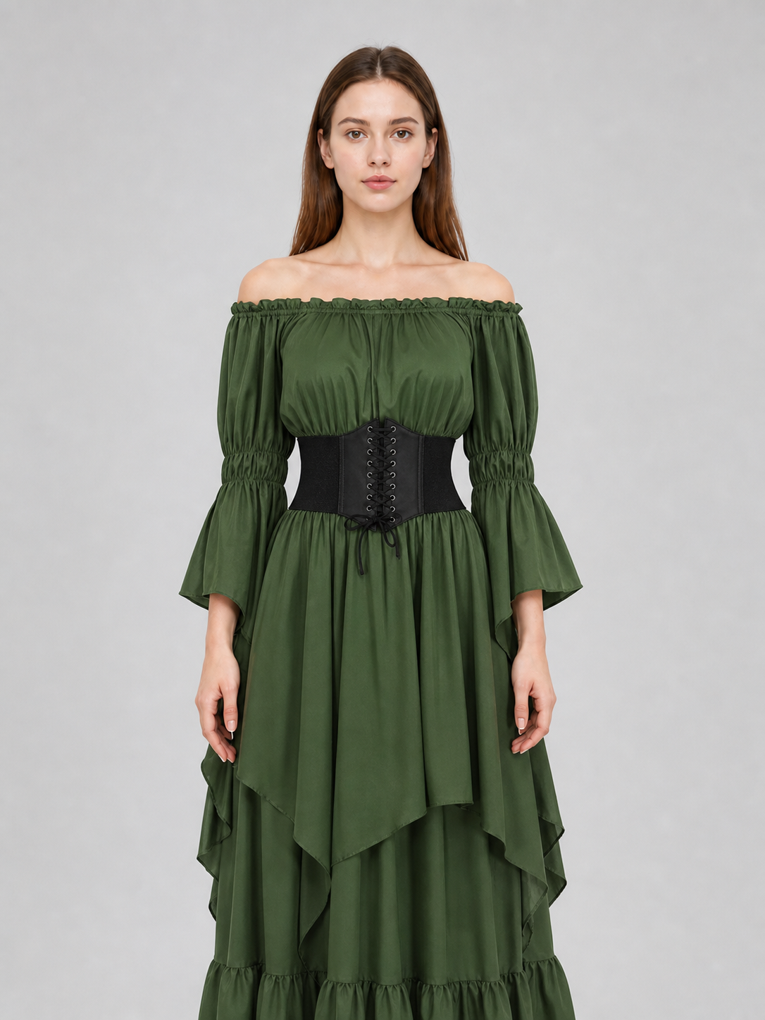 Medieval Off-the-Shoulder Ball Gown
