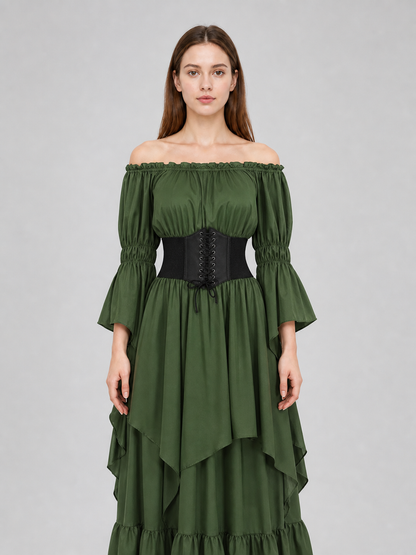Medieval Off-the-Shoulder Ball Gown