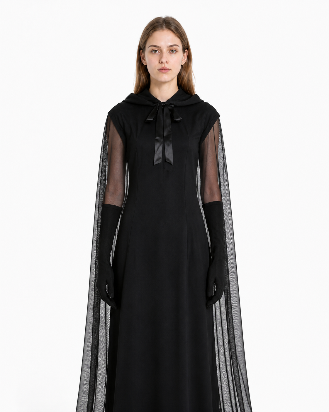 Hooded Costume: Dress, Cape, and Gloves Costume Dresses detail 3