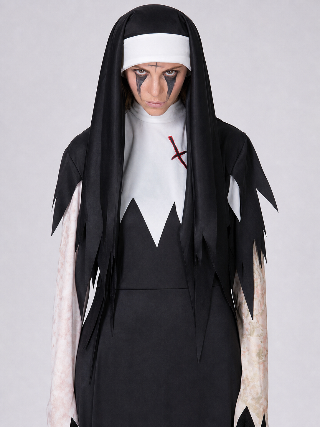 Halloween monk costume, ripped cassock