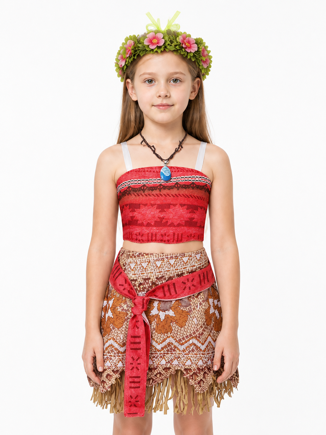 Children's Moana Halloween Costume with Skirt and Accessories Costume Accessories detail 3