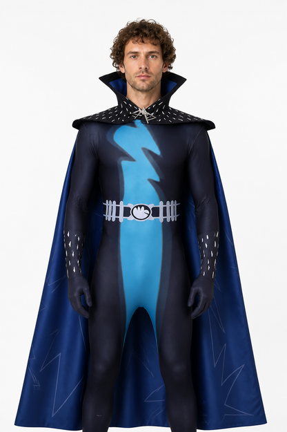 Cosplay Jumpsuit with Cape and Pattern Costume Capes detail 3