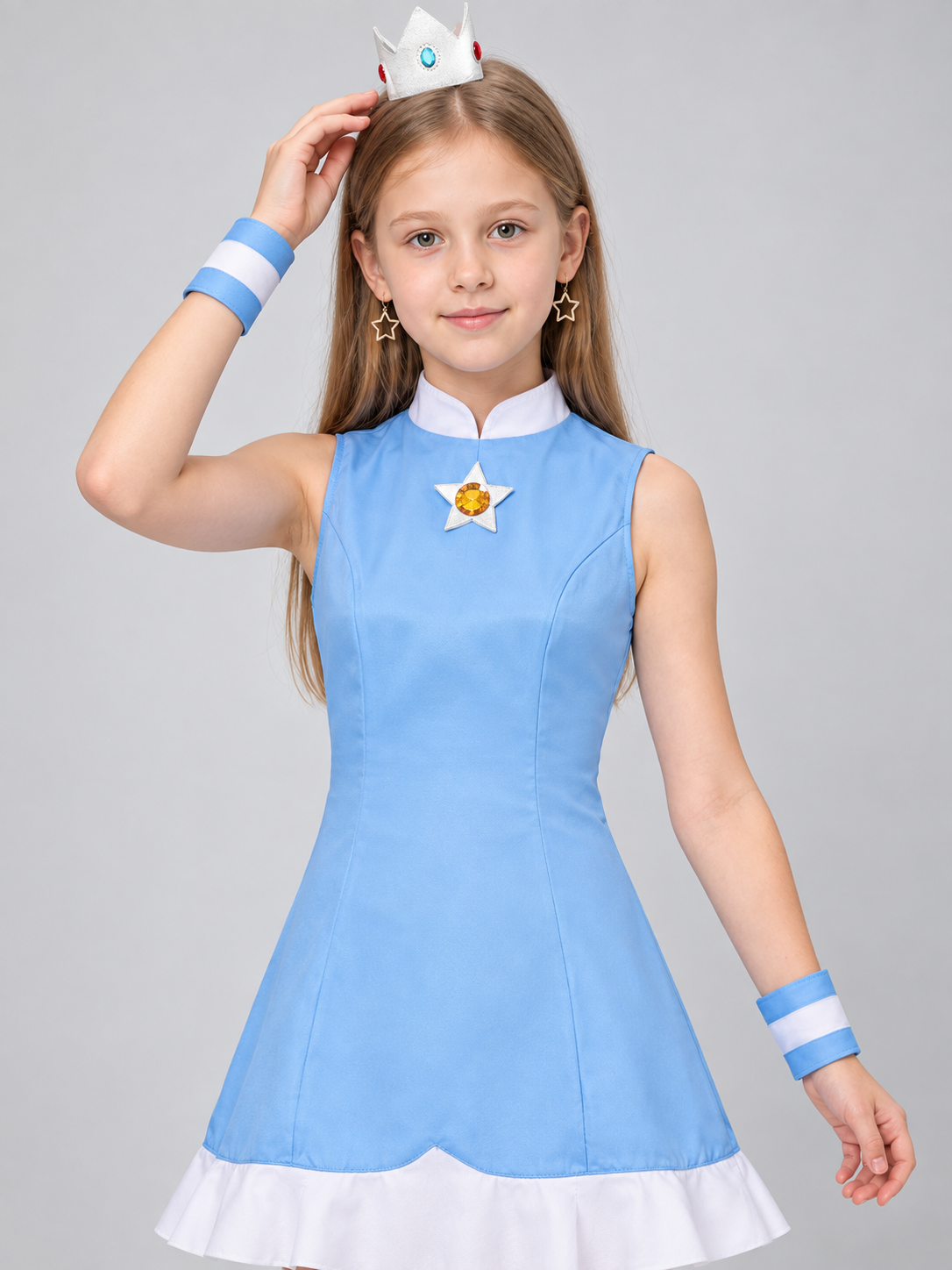 Cosplay Dress with Crown and Accessories Costume Dresses detail 2