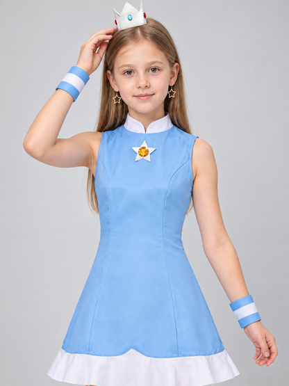 Cosplay Dress with Crown and Accessories Costume Dresses detail 2