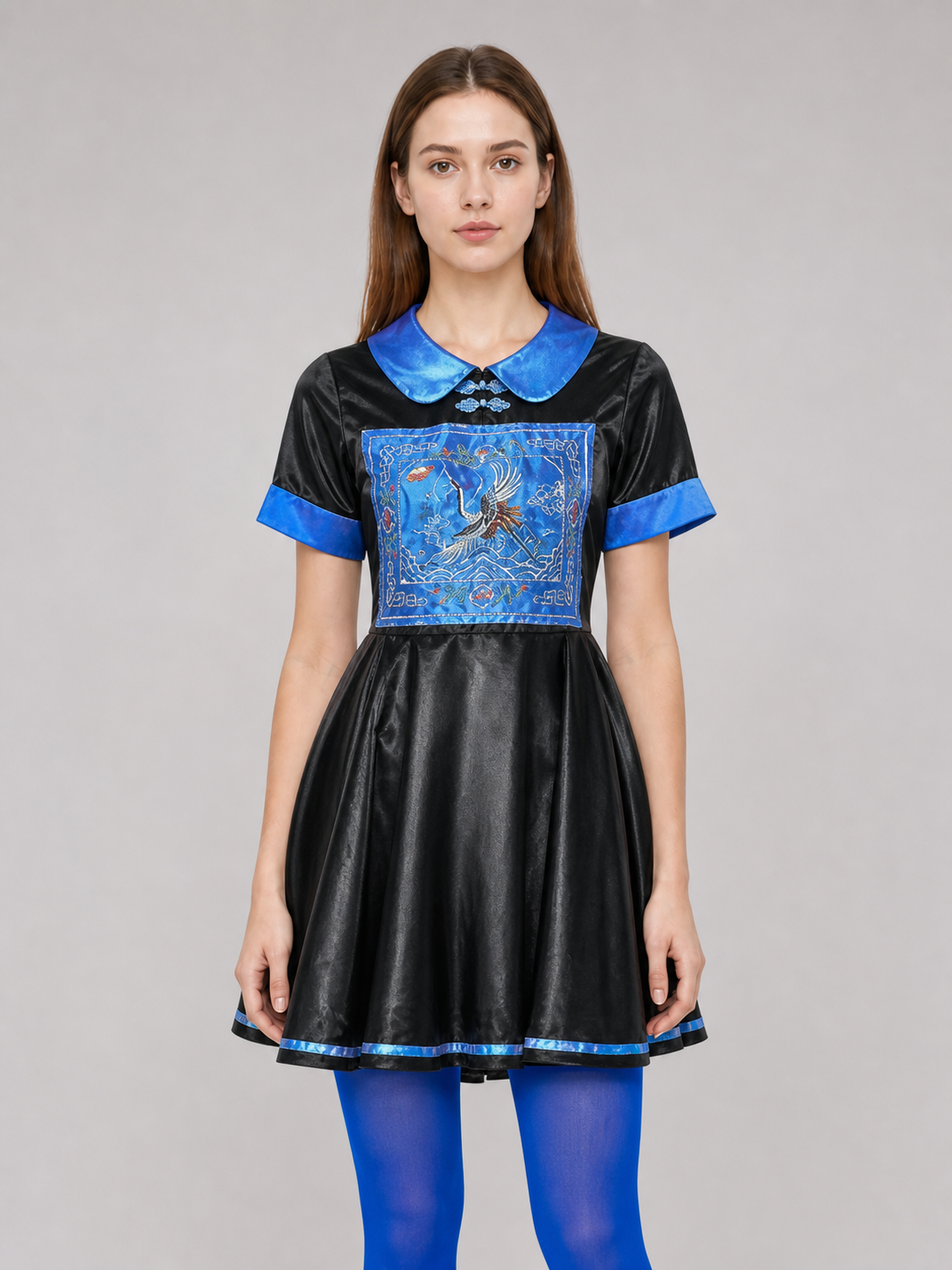 Chinese-Style Carnival Dress, Hat, and Tights