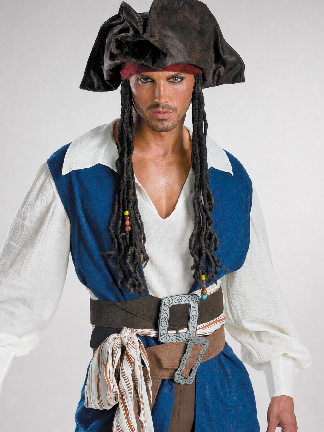 Pirate Costume with Hat and Belt