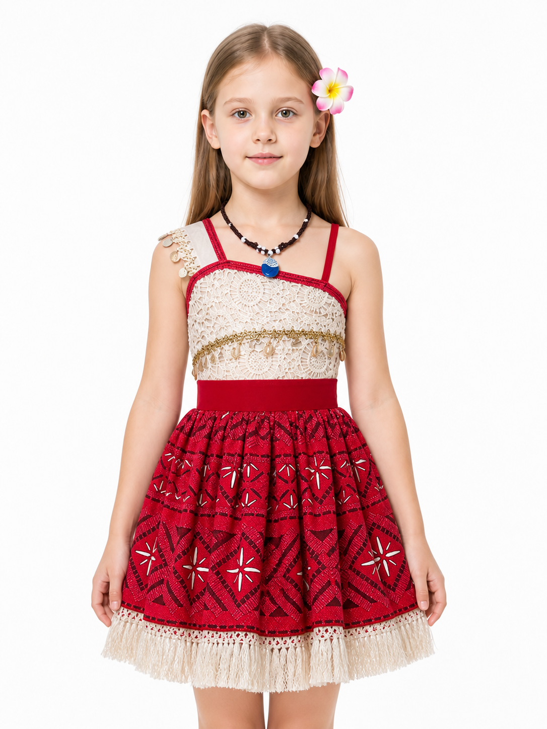 Children's Moana 2 Carnival Dress with Fringe Costume Dresses detail 3